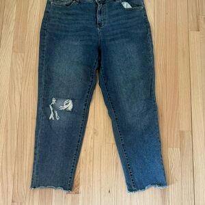 Eloquii Midnight Blue Cropped Jeans